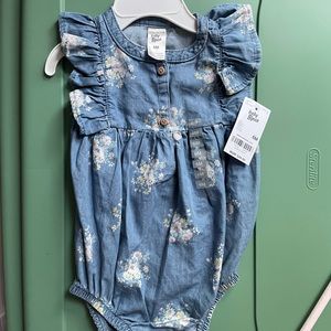 Baby b’gosh floral onesie